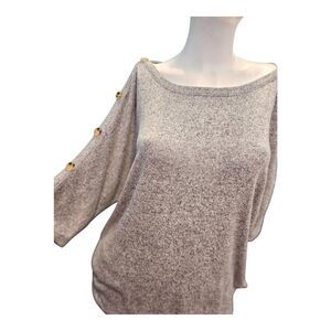 Kim & Cami Gray Knit Pullover Womens size 1X